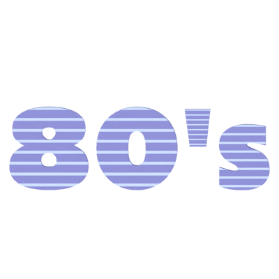 80's 3D Text 3D Graphic