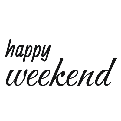 happy weekend 3d text 3D Graphic