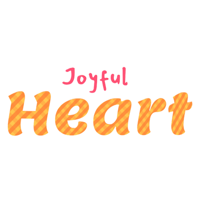 Joyful Heart 3D Text 3D Graphic