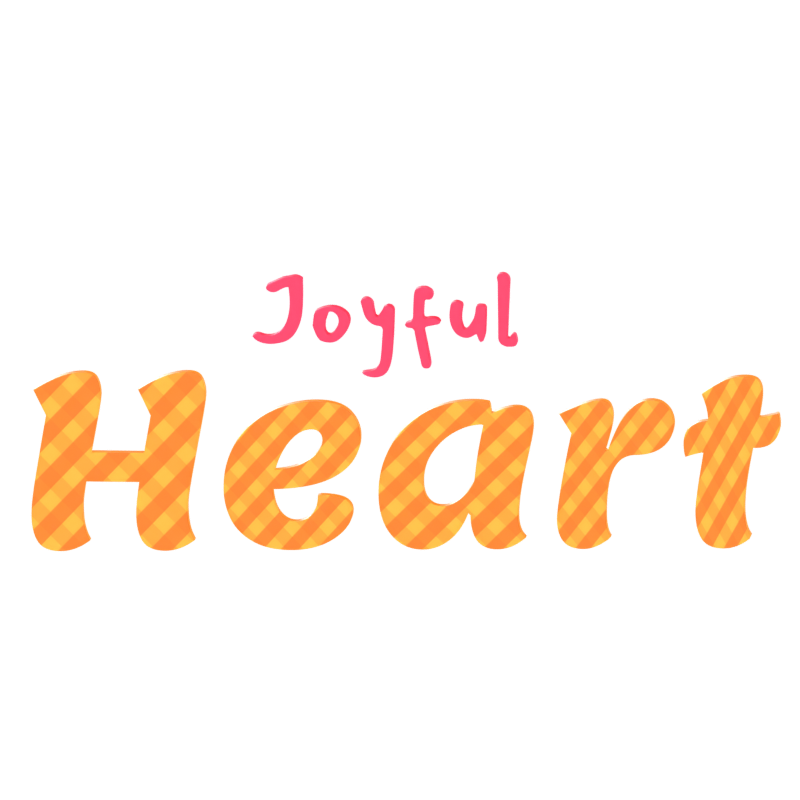 Joyful Heart 3D Text