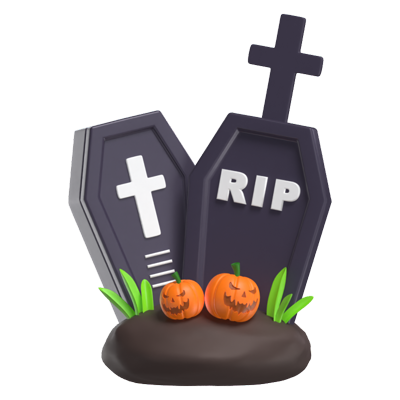 Halloween Tombstone 3D Model 3D Graphic