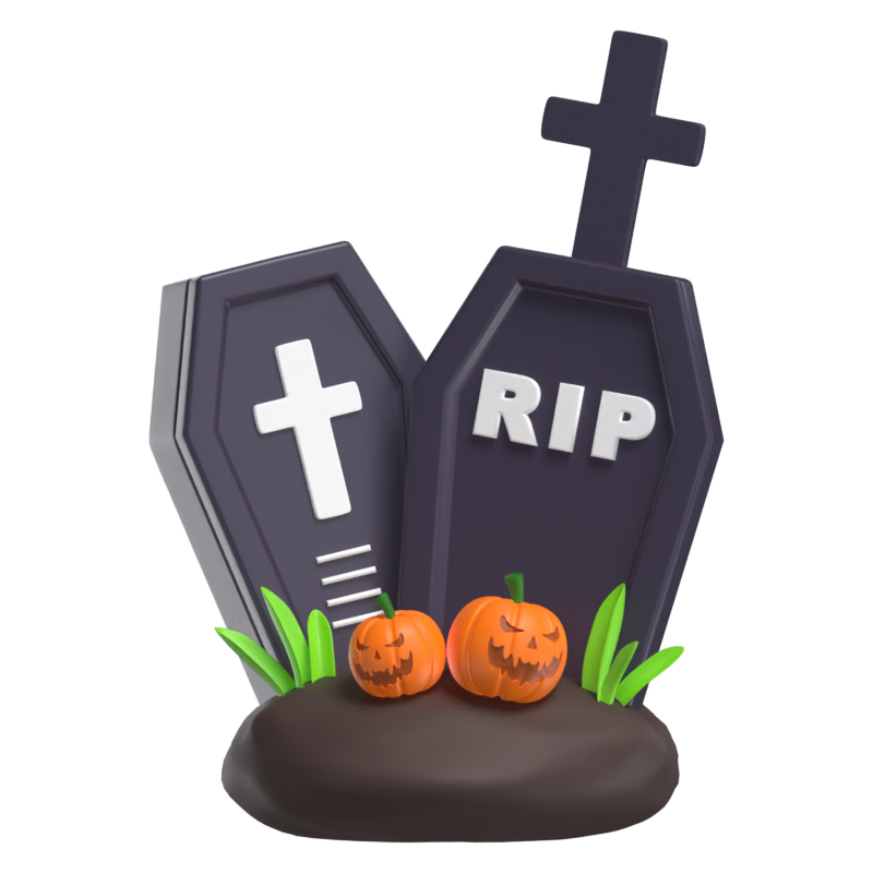 Halloween Tombstone 3D Model