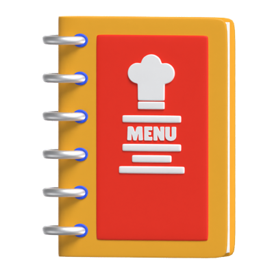 Food Menu 3D Model 3D Graphic