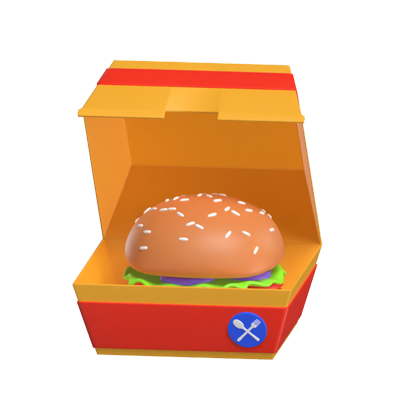 Burger 3D-Modell 3D Graphic