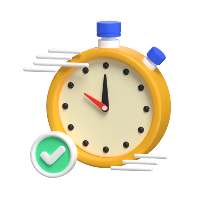 On Time 3D Model 3D Graphic