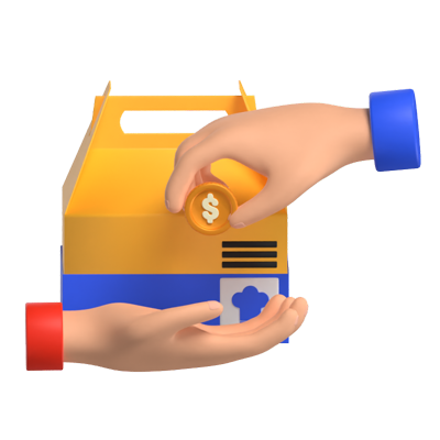 Cash Payment Delivery 3D Model 3D Graphic