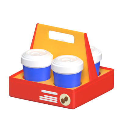 modelo 3d do take away coffee 3D Graphic