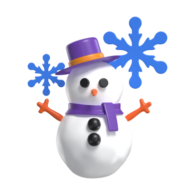 modelo 3d de boneco de neve 3D Graphic