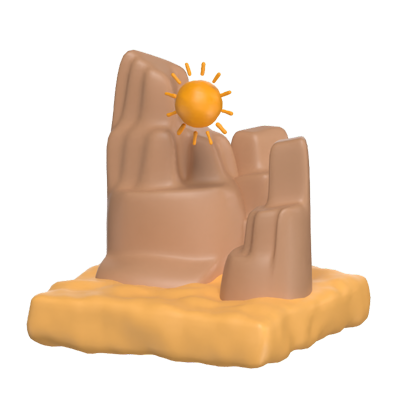 modelo 3d del desierto 3D Graphic