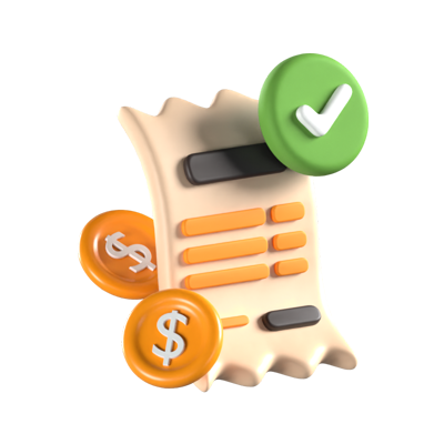 Payment Success Animated 3D Icon 3D Graphic