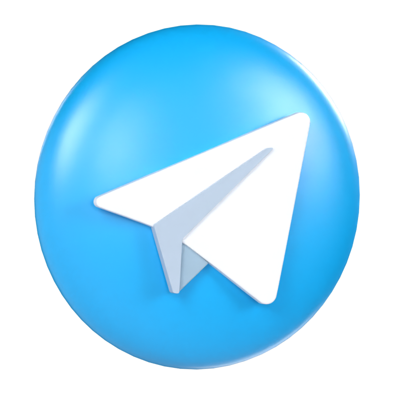 Telegram 3D Model 3D Graphic