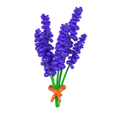 Lavender Balloon 3D Model 3D Graphic