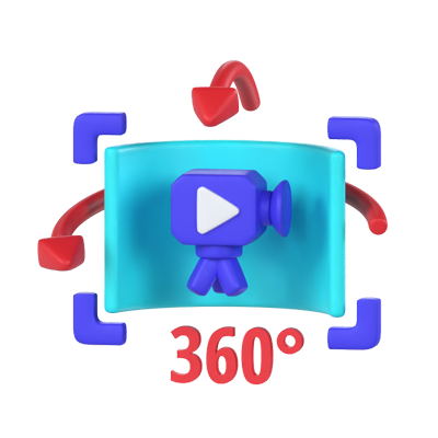 360 Video 3D Model 3D Graphic