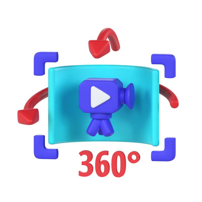 360 Video 3D Model 3D Graphic