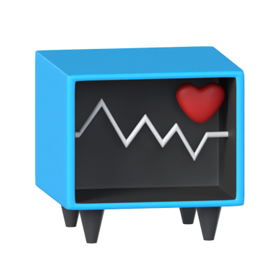 Electrocardiogram 3D Model 3D Graphic