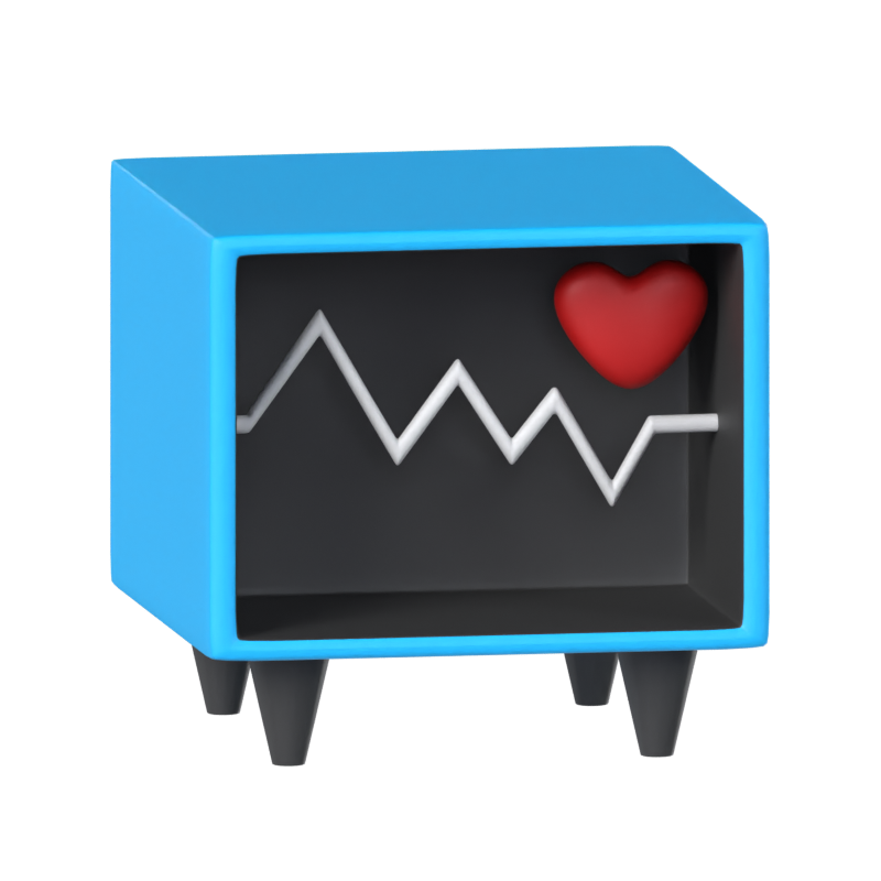 Electrocardiogram 3D Model 3D Graphic