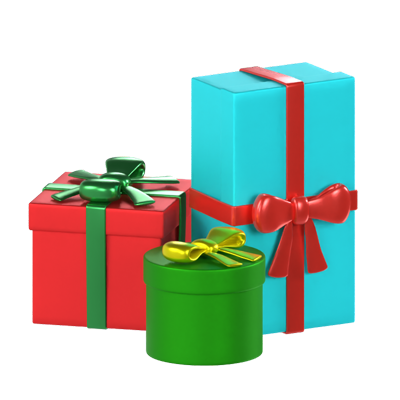 Christmas Gifts 3D Model 3D Graphic