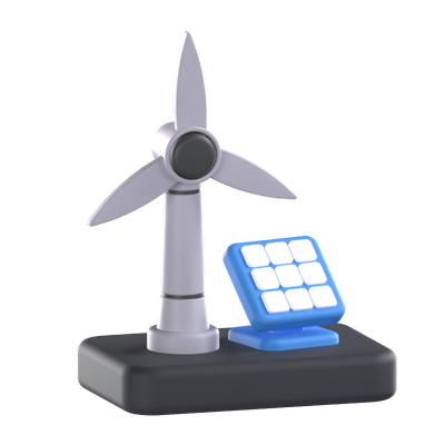 Renewable Energy Source 3D Model 3D Graphic