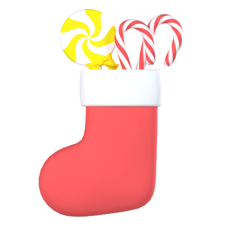 Weihnachten Socken 3D Modell 3D Graphic