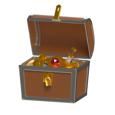 Treasure 3D Model 3D Graphic