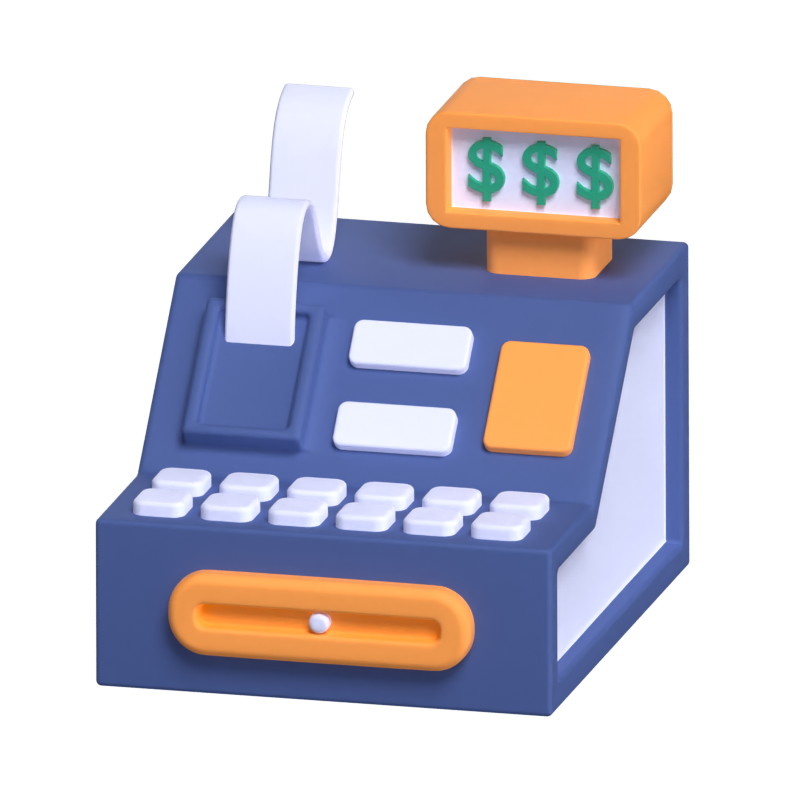 Cashier Machine 3D Model 3D Graphic