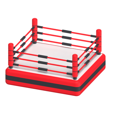 Modelo 3D de un ring de boxeo 3D Graphic