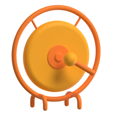 Gong 3D Model 3D Graphic