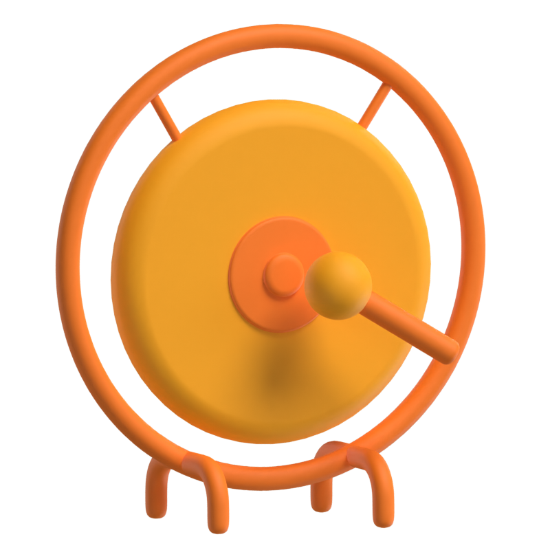 Gong 3D Model 3D Graphic