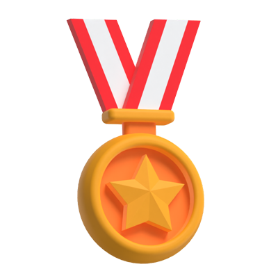 Modelo 3D de la Medalla de la Estrella 3D Graphic