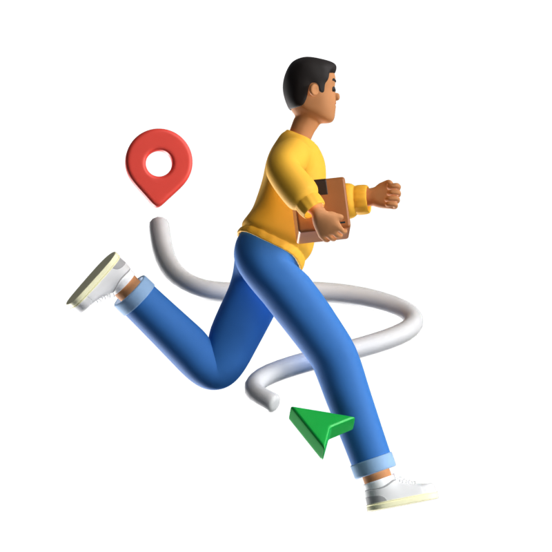 Express Delivery 3D Illustration 