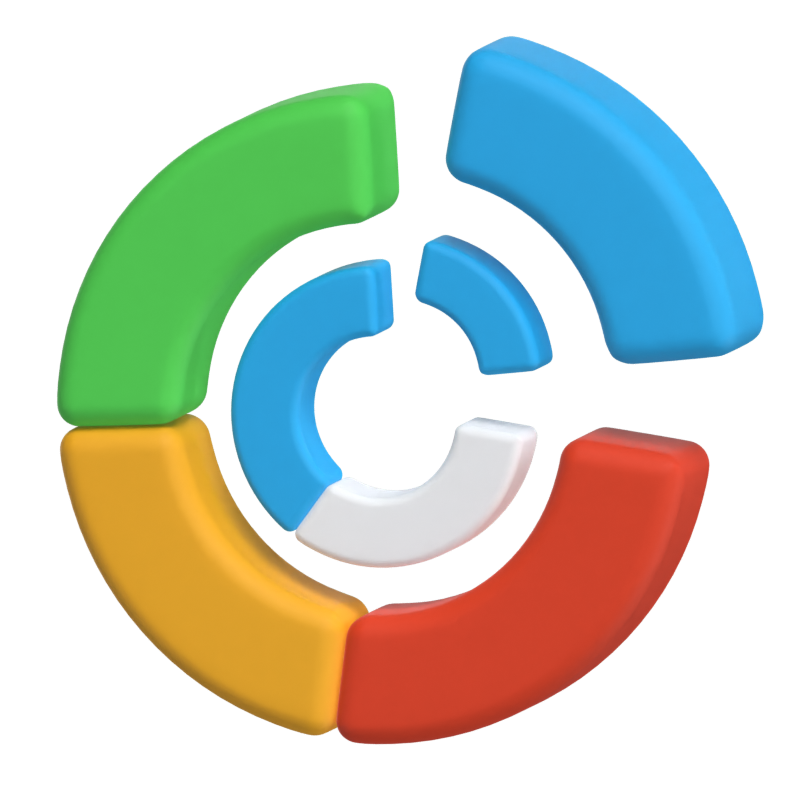 Donut Chart Modelo 3D 3D Graphic