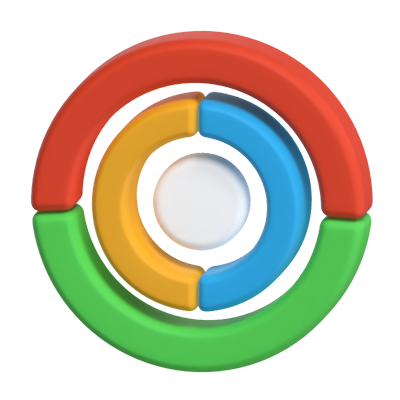 gráfico circular modelo 3d 3D Graphic