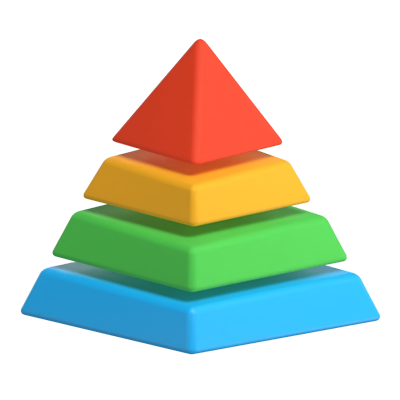 pyramidendiagramm 3d modell 3D Graphic