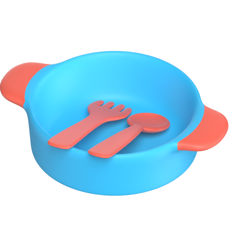 ベビーカトラリー 3Dモデル 3D Graphic