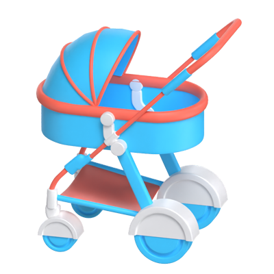 Baby Stroller 3D Model 3D Graphic