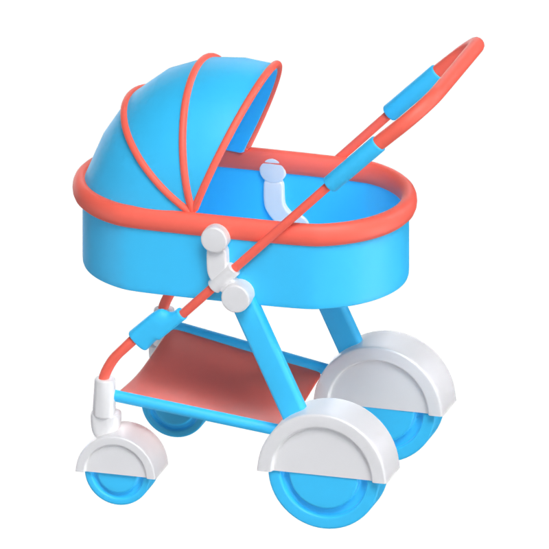 Baby Kinderwagen 3D Modell 3D Graphic