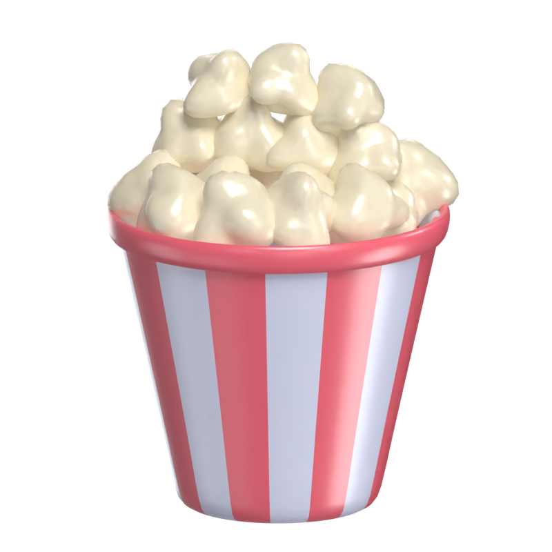 Popcorn 3D Model 3D Graphic