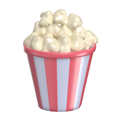 Popcorn 3D Modell 3D Graphic