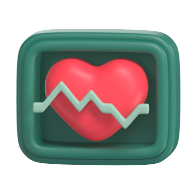 electrocardiograma modelo 3d 3D Graphic