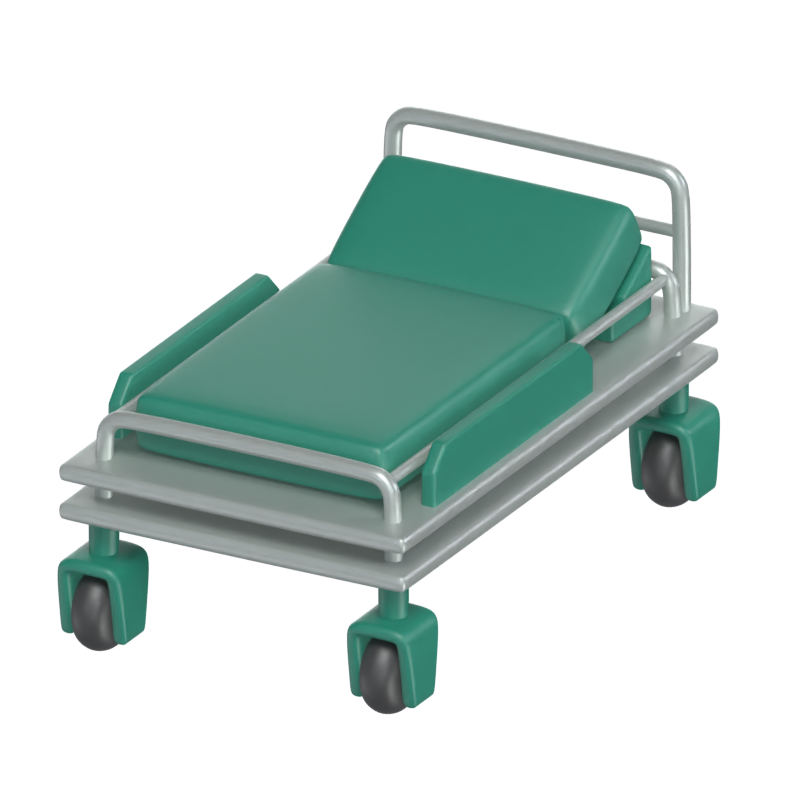 Hospital Bed 3D Model 3D Graphic