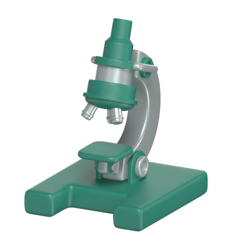 Modelo 3D de microscópio