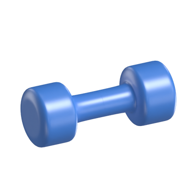 Plastic Dumbbell 3D Model 3D Graphic