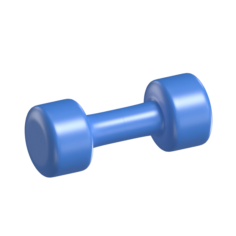 Plastic Dumbbell 3D Model 3D Graphic