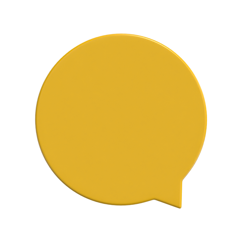 Speech Bubble 3D Shape