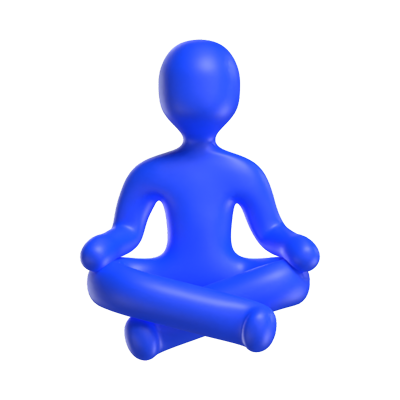 Meditating 3D Model 3D Graphic