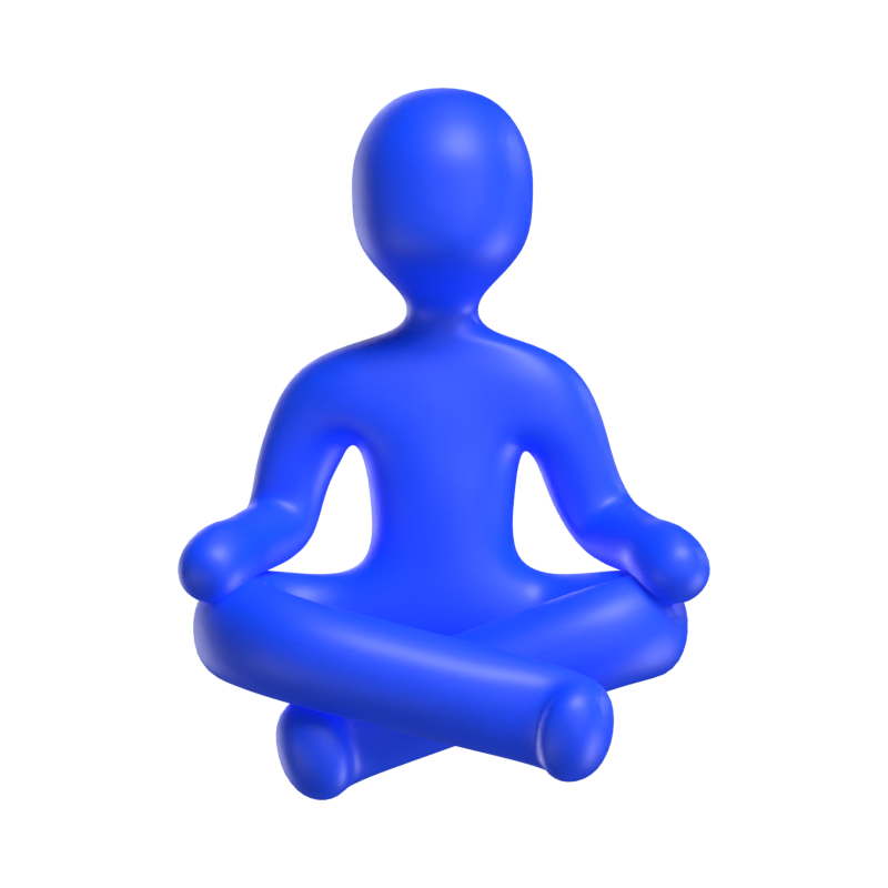 Meditating 3D Model 3D Graphic