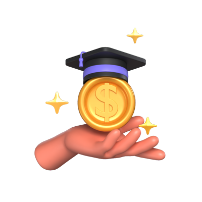 Scholarship 3D Graphic