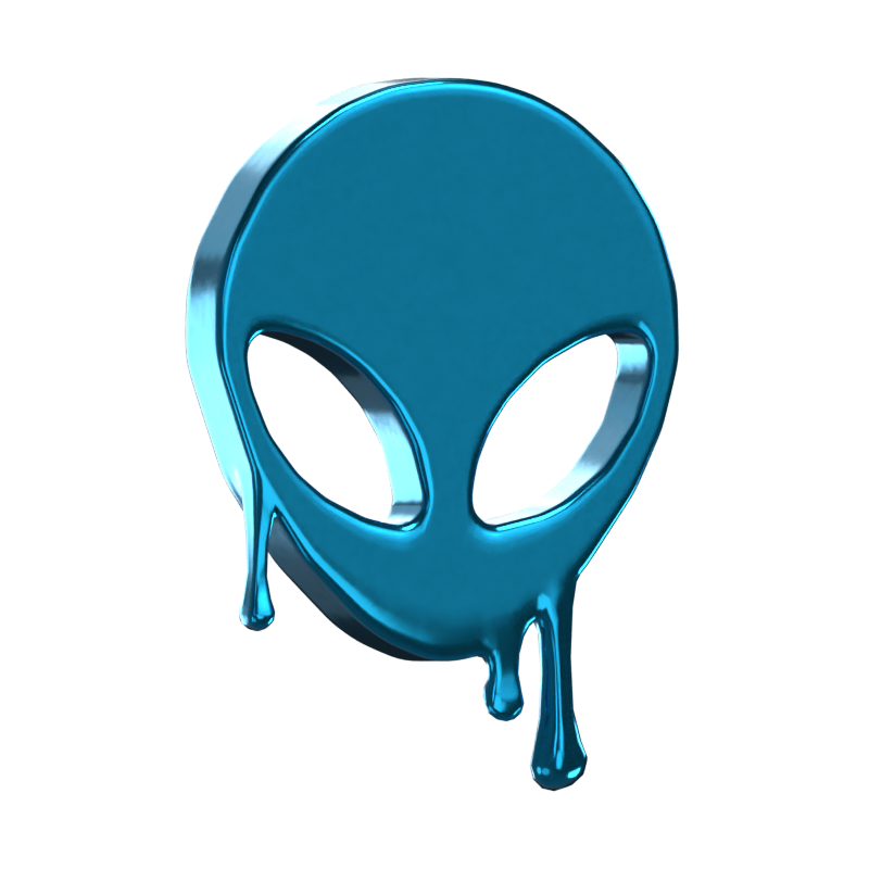 Alien Face 3D Shape