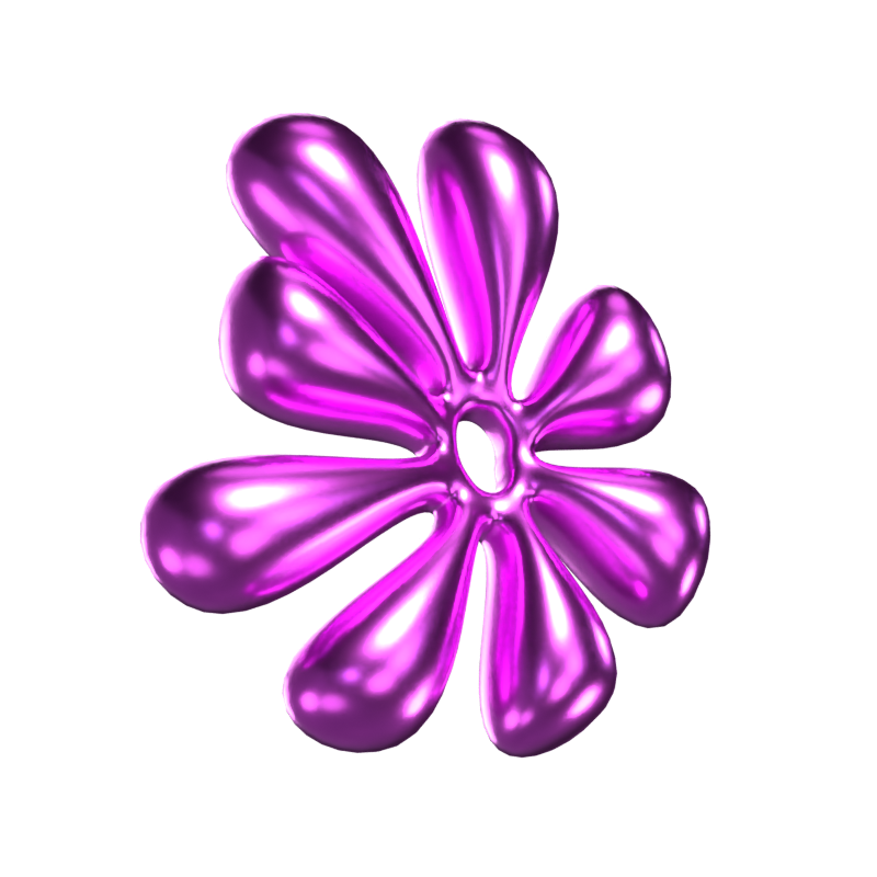 Herbst Blumen 3D Form