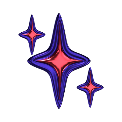 forma 3d de estrela 3D Graphic